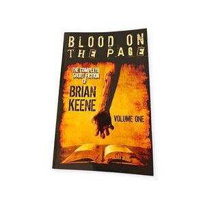 Blood On The Page Brian Keene 2013 Trade Paperback Short Stories Horror